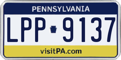 PA license plate LPP9137