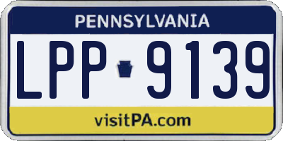 PA license plate LPP9139