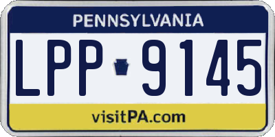 PA license plate LPP9145