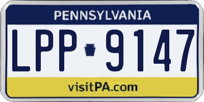 PA license plate LPP9147