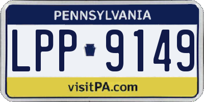 PA license plate LPP9149
