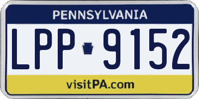 PA license plate LPP9152