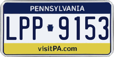 PA license plate LPP9153