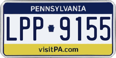 PA license plate LPP9155
