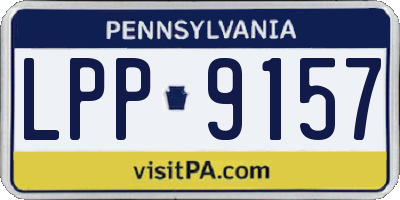PA license plate LPP9157