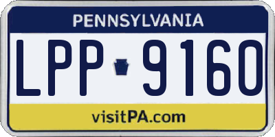PA license plate LPP9160