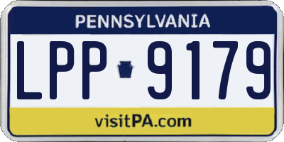 PA license plate LPP9179