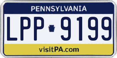 PA license plate LPP9199