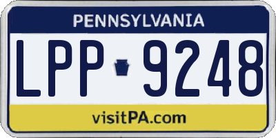 PA license plate LPP9248