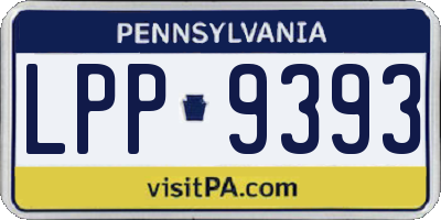 PA license plate LPP9393
