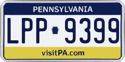 PA license plate LPP9399