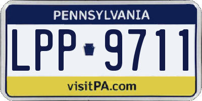 PA license plate LPP9711