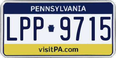 PA license plate LPP9715