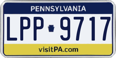 PA license plate LPP9717