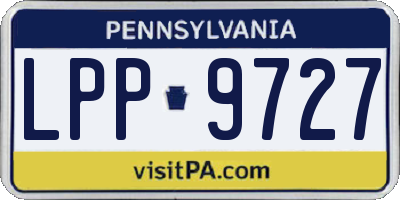 PA license plate LPP9727