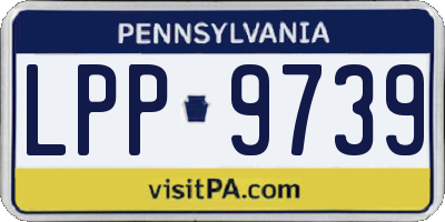PA license plate LPP9739
