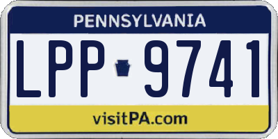 PA license plate LPP9741