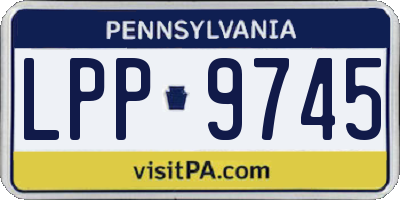 PA license plate LPP9745