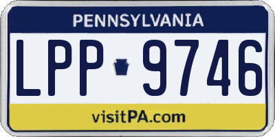 PA license plate LPP9746