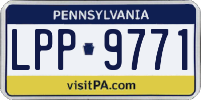PA license plate LPP9771