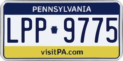 PA license plate LPP9775