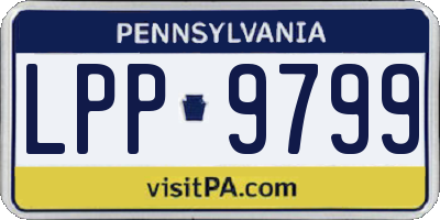 PA license plate LPP9799