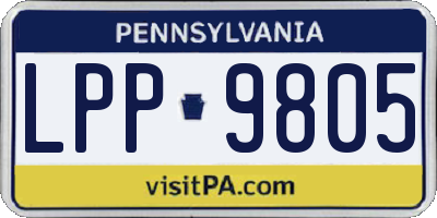 PA license plate LPP9805