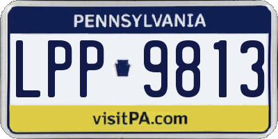 PA license plate LPP9813