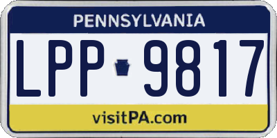 PA license plate LPP9817