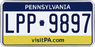 PA license plate LPP9897