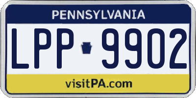 PA license plate LPP9902