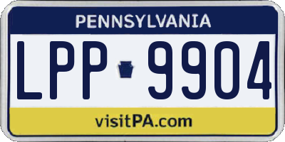PA license plate LPP9904