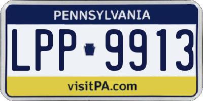 PA license plate LPP9913