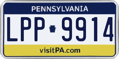 PA license plate LPP9914