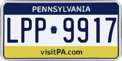 PA license plate LPP9917
