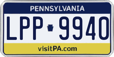 PA license plate LPP9940