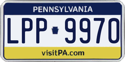 PA license plate LPP9970