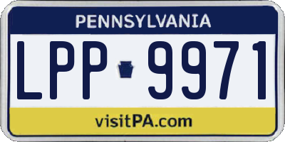 PA license plate LPP9971