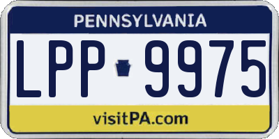 PA license plate LPP9975