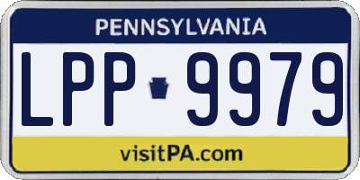 PA license plate LPP9979