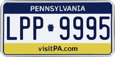 PA license plate LPP9995
