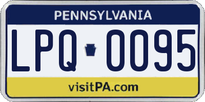 PA license plate LPQ0095