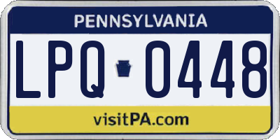 PA license plate LPQ0448