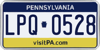 PA license plate LPQ0528