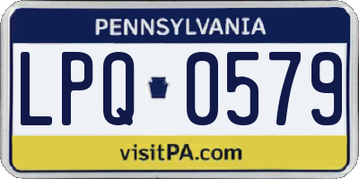PA license plate LPQ0579
