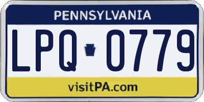PA license plate LPQ0779