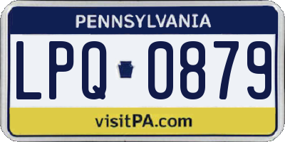 PA license plate LPQ0879