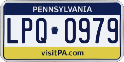 PA license plate LPQ0979