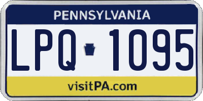 PA license plate LPQ1095