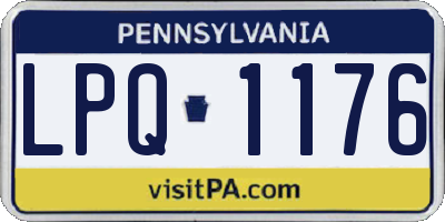 PA license plate LPQ1176